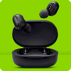 Fone de Ouvido Bluetooth 5.0 Sem Fio Preto sem Visor LED - Com Borracha