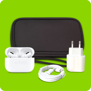 ELETROKIT (Estojo organizador + Fone Bluetooth + Carregador Iphone)