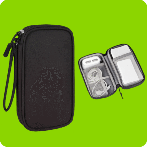 Estojo Organizador Portatil para Fones, Carregadores, Cabos e Celular