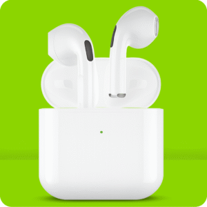 Fone de Ouvido Bluetooth 5.0 Sem Fio Branco - Sem Borracha