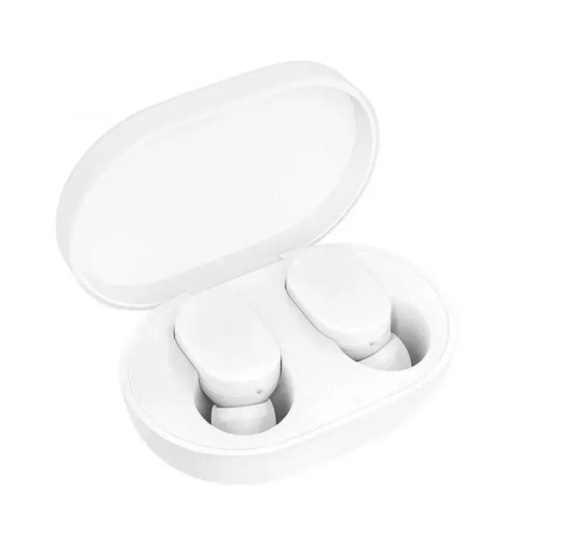 Fone de Ouvido Bluetooth 5.0 Sem Fio Branco sem Visor LED - Com Borracha - Imagem 2